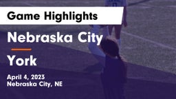 Nebraska City  vs York  Game Highlights - April 4, 2023