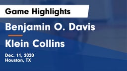 Benjamin O. Davis  vs Klein Collins  Game Highlights - Dec. 11, 2020