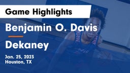 Benjamin O. Davis  vs Dekaney  Game Highlights - Jan. 25, 2023
