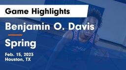 Benjamin O. Davis  vs Spring  Game Highlights - Feb. 15, 2023