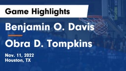 Benjamin O. Davis  vs Obra D. Tompkins  Game Highlights - Nov. 11, 2022