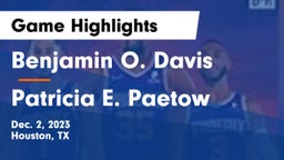 Benjamin O. Davis  vs Patricia E. Paetow  Game Highlights - Dec. 2, 2023