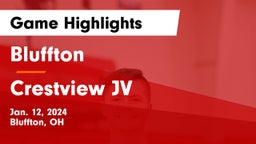 Bluffton  vs Crestview JV Game Highlights - Jan. 12, 2024