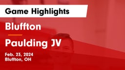 Bluffton  vs Paulding JV Game Highlights - Feb. 23, 2024