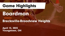 Boardman  vs Brecksville-Broadview Heights  Game Highlights - April 13, 2023