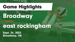 Broadway  vs east rockingham Game Highlights - Sept. 26, 2023