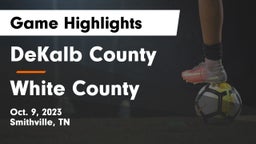 DeKalb County  vs White County  Game Highlights - Oct. 9, 2023