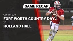 Recap: Fort Worth Country Day  vs. Holland Hall High 2015