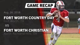 Recap: Fort Worth Country Day  vs. Fort Worth Christian  2016