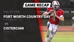 Recap: Fort Worth Country Day  vs. Cistercian  2016