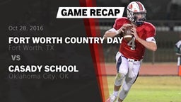 Recap: Fort Worth Country Day  vs. Casady School 2016