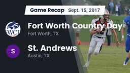 Recap: Fort Worth Country Day  vs. St. Andrews  2017