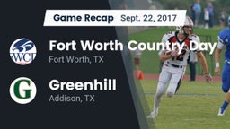 Recap: Fort Worth Country Day  vs. Greenhill  2017