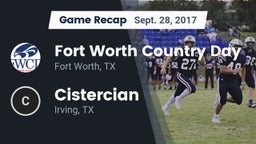 Recap: Fort Worth Country Day  vs. Cistercian  2017