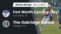 Recap: Fort Worth Country Day  vs. The Oakridge School 2017