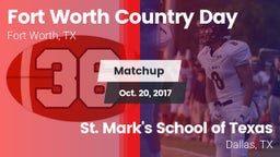 Matchup: Fort Worth Country vs. St. Mark's School of Texas 2017