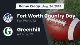 Recap: Fort Worth Country Day  vs. Greenhill  2018