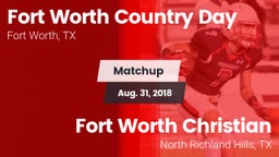 Matchup: Fort Worth Country vs. Fort Worth Christian  2018