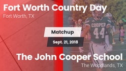 Matchup: Fort Worth Country vs. The John Cooper School 2018