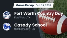 Recap: Fort Worth Country Day  vs. Casady School 2018