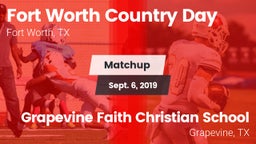 Matchup: Fort Worth Country vs. Grapevine Faith Christian School 2019