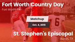 Matchup: Fort Worth Country vs. St. Stephen's Episcopal  2019