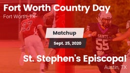 Matchup: Fort Worth Country vs. St. Stephen's Episcopal  2020