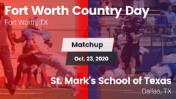 Matchup: Fort Worth Country vs. St. Mark's School of Texas 2020