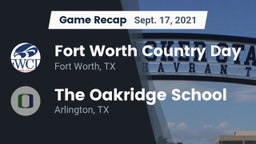 Recap: Fort Worth Country Day  vs. The Oakridge School 2021