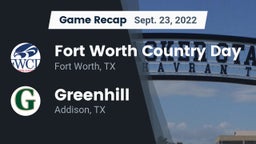 Recap: Fort Worth Country Day  vs. Greenhill  2022