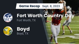 Recap: Fort Worth Country Day  vs. Boyd  2023