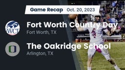 Recap: Fort Worth Country Day  vs. The Oakridge School 2023