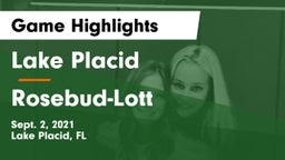 Lake Placid  vs Rosebud-Lott  Game Highlights - Sept. 2, 2021