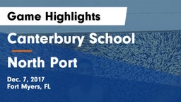 Canterbury School vs North Port  Game Highlights - Dec. 7, 2017