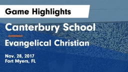 Canterbury School vs Evangelical Christian  Game Highlights - Nov. 28, 2017