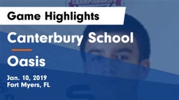 Canterbury School vs Oasis Game Highlights - Jan. 10, 2019