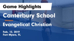 Canterbury School vs Evangelical Christian  Game Highlights - Feb. 12, 2019