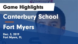 Canterbury School vs Fort Myers  Game Highlights - Dec. 3, 2019