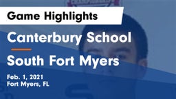 Canterbury School vs South Fort Myers  Game Highlights - Feb. 1, 2021