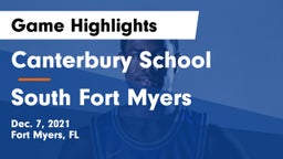 Canterbury School vs South Fort Myers  Game Highlights - Dec. 7, 2021