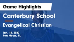 Canterbury School vs Evangelical Christian  Game Highlights - Jan. 18, 2022