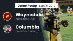 Recap: Waynedale  vs. Columbia  2019