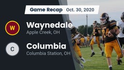 Recap: Waynedale  vs. Columbia  2020