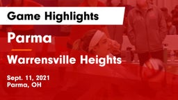 Parma  vs Warrensville Heights  Game Highlights - Sept. 11, 2021