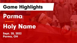 Parma  vs Holy Name  Game Highlights - Sept. 20, 2022