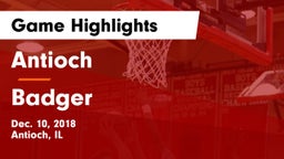 Antioch  vs Badger  Game Highlights - Dec. 10, 2018