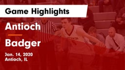 Antioch  vs Badger  Game Highlights - Jan. 14, 2020