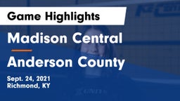 Madison Central  vs Anderson County  Game Highlights - Sept. 24, 2021