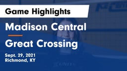 Madison Central  vs Great Crossing  Game Highlights - Sept. 29, 2021