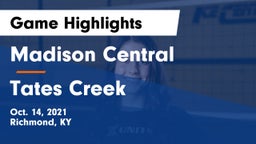 Madison Central  vs Tates Creek  Game Highlights - Oct. 14, 2021